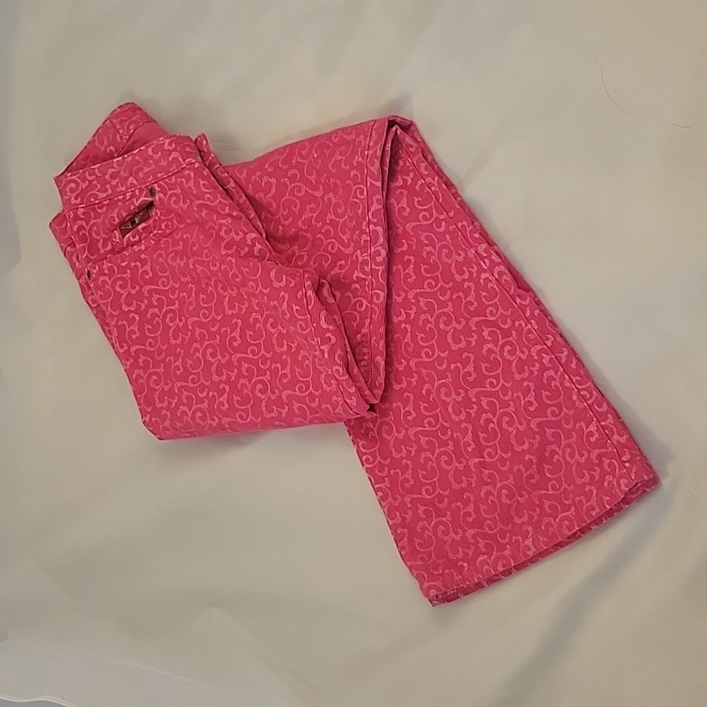 Hot pink, light courdroy Hard Tail pants. Custom. Barbiecore. Size 2.